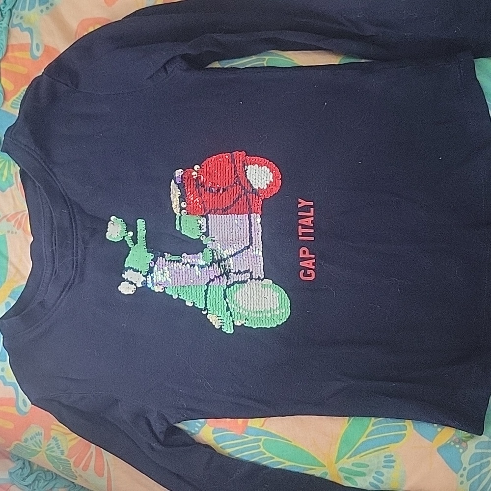 Girls Vespa Gap sequin shirt xs